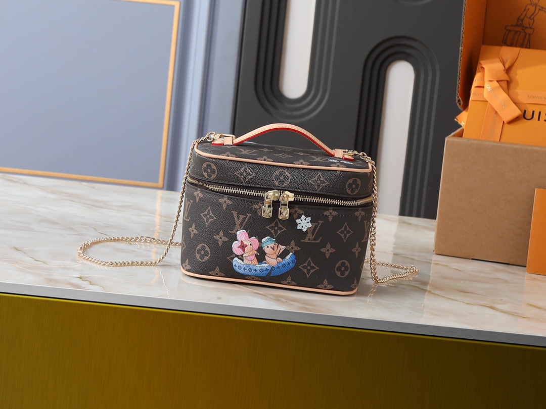 Louis Vuitton LV Alma BB Handbag Monogram Miroir Model M26335 Monogram Pattern Luxury Daily Wear Fashion Bag